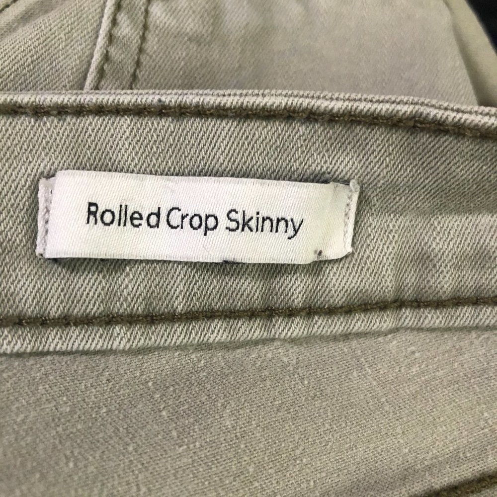 JESSICA SIMPSON Rolled Crop Skinny Jeans Meadow Green 10/30 - Picture 9 of 14